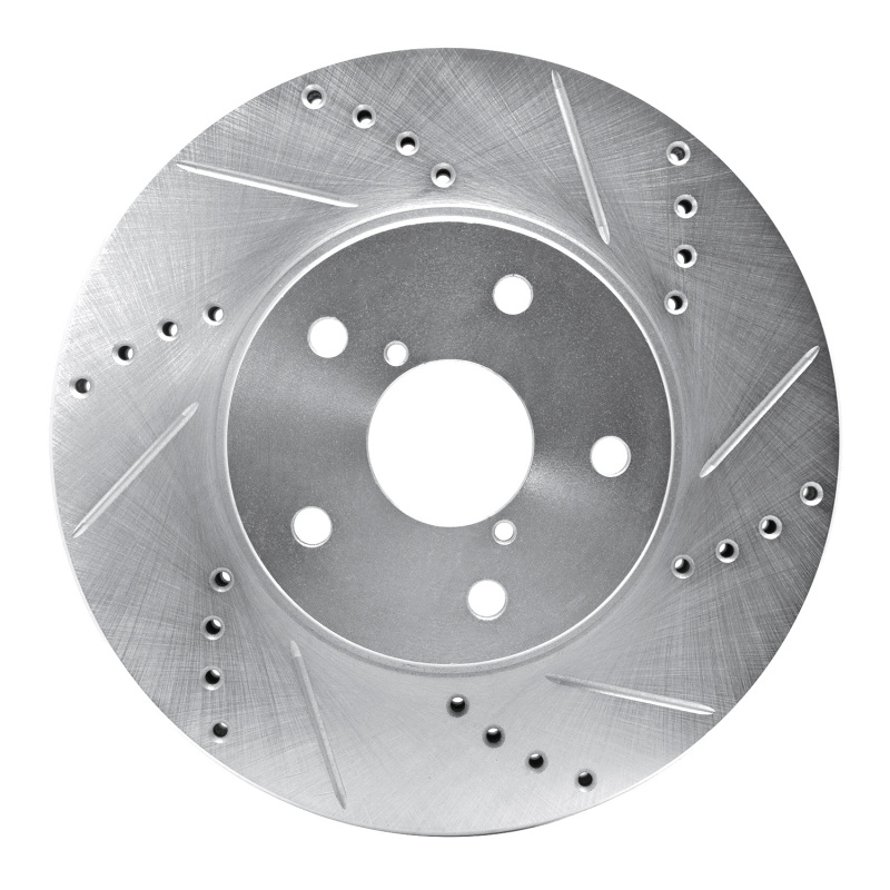 Subaru Legacy Brake Rotor (1) - Front Right - R1 Concepts - Drilled & Slotted - Silver - `15-`19 Subaru Legacy Brake Rotor (1) - Front Right - R1 Concepts - Drilled & Slotted - Silver - `15-`19
